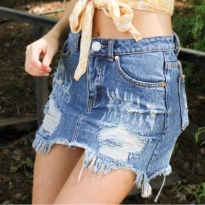 Denim skirt